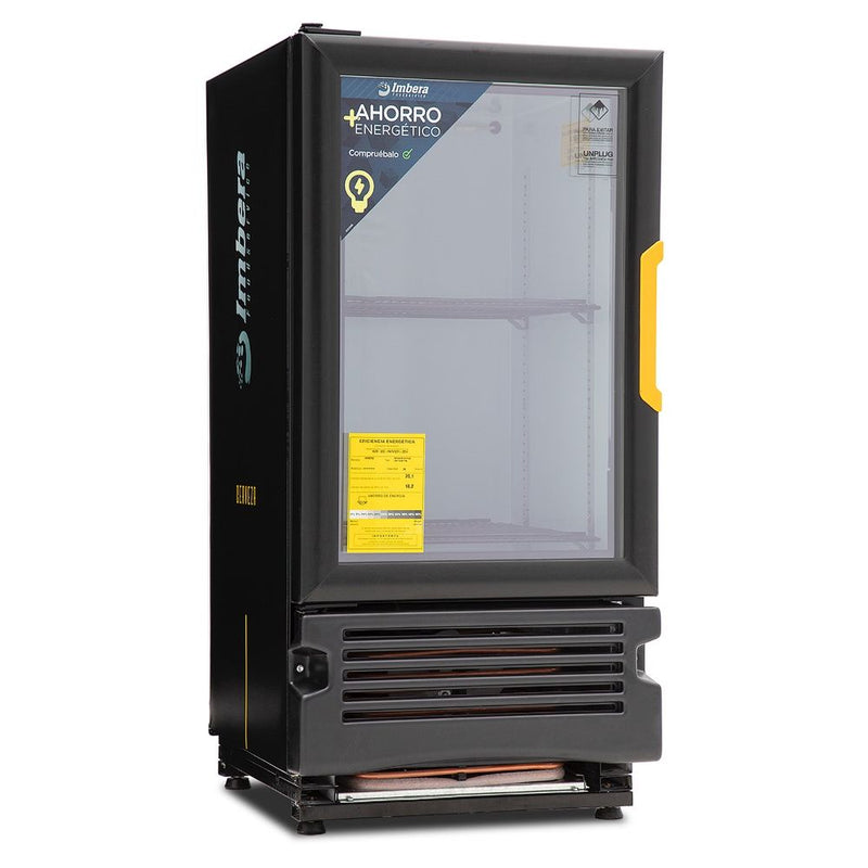 Refrigerador cervecero vertical CCV-72 1018604 Imbera de 4 pies cúbicos / 72 latas, una puerta de cristal