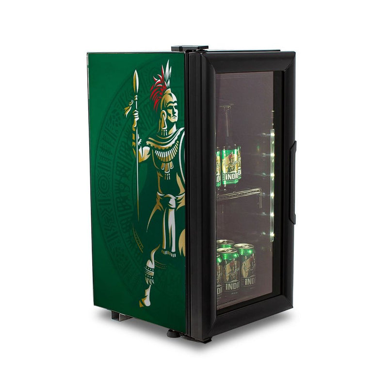 Enfriador frigobar cervecero Tecate/Indio CCVS24 1019786 de 1.5 pies cúbicos, 24 botellas, puerta de cristal