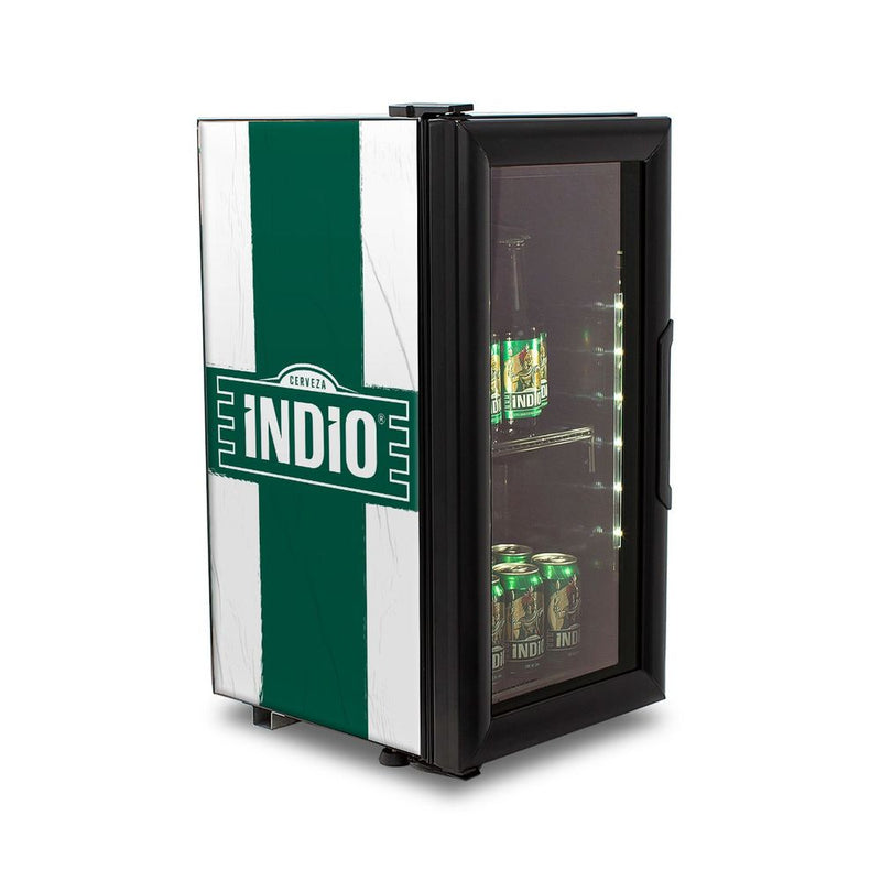 Enfriador frigobar cervecero Tecate/Indio CCVS24 1019786 de 1.5 pies cúbicos, 24 botellas, puerta de cristal