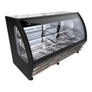 Vitrina carnicera BHS-200C 1020088 Imbera de dos metros 18 pies cúbicos, gabinete negro