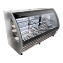 Vitrina carnicera BHS-200Ci 1020090 Imbera de dos metros 18 pies cúbicos, gabinete acero inoxidable