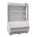 Cortina de aire de tramo abierto vertical VRA23 1022100, de 23 pies cúbicos gabinete blanco