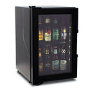 Refrigerador vertical cervecero SVC01 Imbera 1.9 pies cúbicos Carbono exhibe capacidad para 28 botellas, iluminación LED de ahorro energía y una puerta de cristal