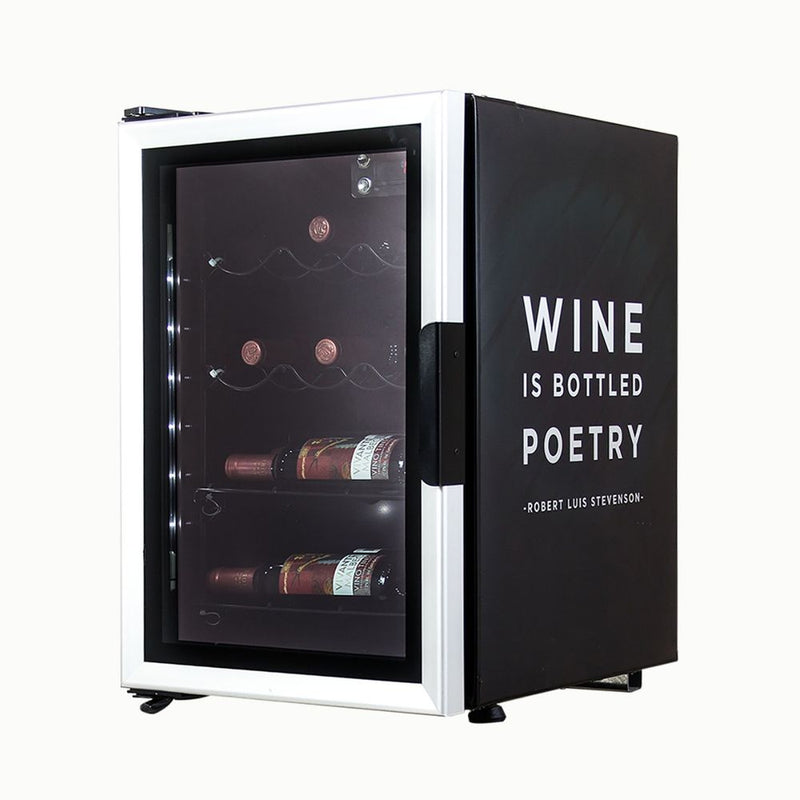Enfriador Cava SCV01 1024301 Imbera de 1.65 pies cúbicos, 10 botellas de vino, puerta de cristal