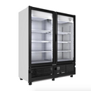 Refrigerador vertical INVERTER vrd26 Imbera 26 pies cúbicos multifunción exhibe capacidad para 288 botellas 600ml, iluminación LED de ahorro energía y dos puertas de cristal