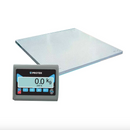 Báscula de plataforma para 2500kg BPK-2500 1025261 Protek acero inox, superficie tipo espiga antiderrapante, uso rudo, conexión usb, kg y lbs