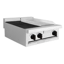 Estufa modular asador doble + parrilla EM2-1A1P Mayora 60 cm, gas lp y/o natural, acero inox T430