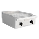 Estufa modular 2 planchas EM2-2P Mayora 60 cm, gas lp y/o natural, acero inox T430 27000BTUc/u