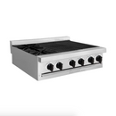 Estufa modular quemador doble + 2 asadores dobles EM3-1Q2A Mayora 90 cm, gas lp y/o natural, acero inox T430