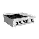 Estufa modular 2 quemadores dobles + plancha EM3-2Q1P Mayora 90 cm, gas lp y/o natural, acero inox T430