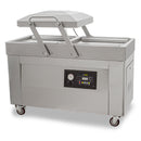 Empacadora al vacío doble cámara EVAC-40 Rhino, bomba 40m3/hr, 4 barras selladoras 51 cms, llantas y freno