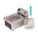 Freidor eléctrico F5L-E International tina 5 litros, termostato 50-300ºC, acero inoxidable