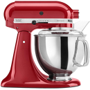 Batidora pastelera de mesa Artisan KSM150PS KitchenAid, tazon 4.7 litros acero inox, 10 velocidades, protector vertido, 3 accesorios incluidos (12 accesorios opcionales)
