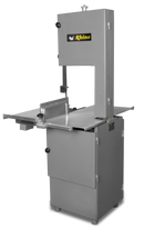 Sierra para carne SICA-295 Rhino, motor 1.5HP, mesa y carro en acero inoxidable