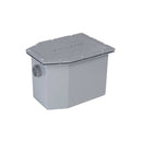 Trampa de grasa 95 libras TG-INTER50 International, peines interceptores, tapa hierro fundido, construida acero al carbón