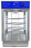Vitrina caliente rack giratorio VC-1CM International 4 niveles ajustables, alarma abierto, conserva calor, programable hasta 50ºC