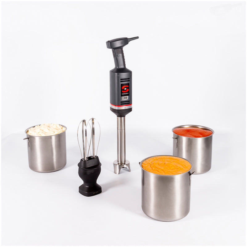 Turbolicuador batidor manual MB31 3030800 Sammic para 30 litros con brazo 30 cms, 400W, velocidad variable