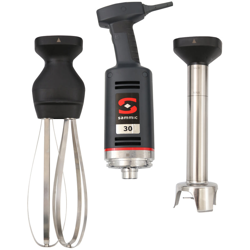 Turbolicuador batidor manual MB31 3030800 Sammic para 30 litros con brazo 30 cms, 400W, velocidad variable