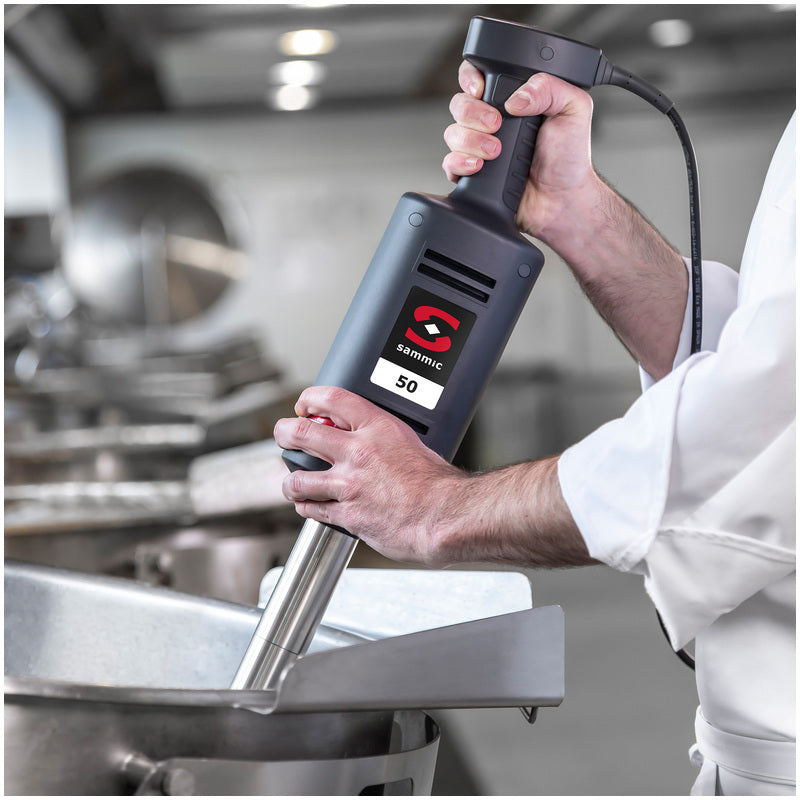 Turbolicuador manual XM52 3030841 Sammic para 120 litros con brazo 52 cms, 720W, velocidad fija