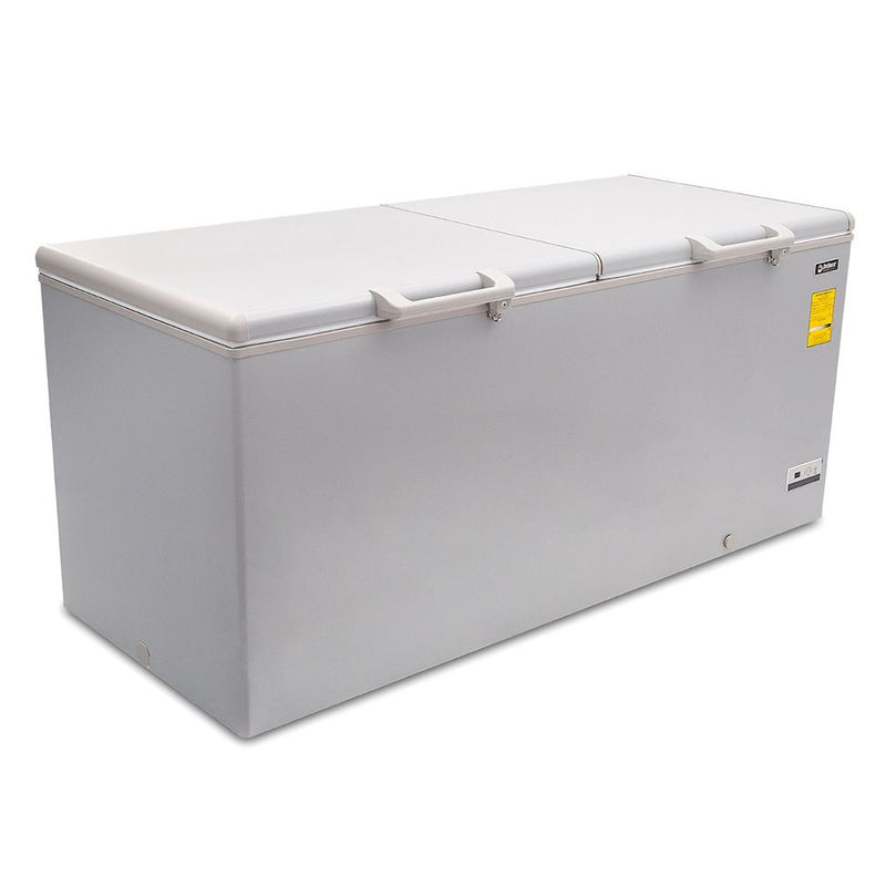 Congelador horizontal doble temperatura + fast freeze HF-25 1021853 Imbera de 7 pies cúbicos, dos puertas sólidas tipo cofre, control digital e iluminación LED interior