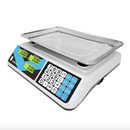 Báscula de mostrador para 40kg BPK-40P 1024998 Protek plato acero inox antiderrames, funciones caja registradora y conteo