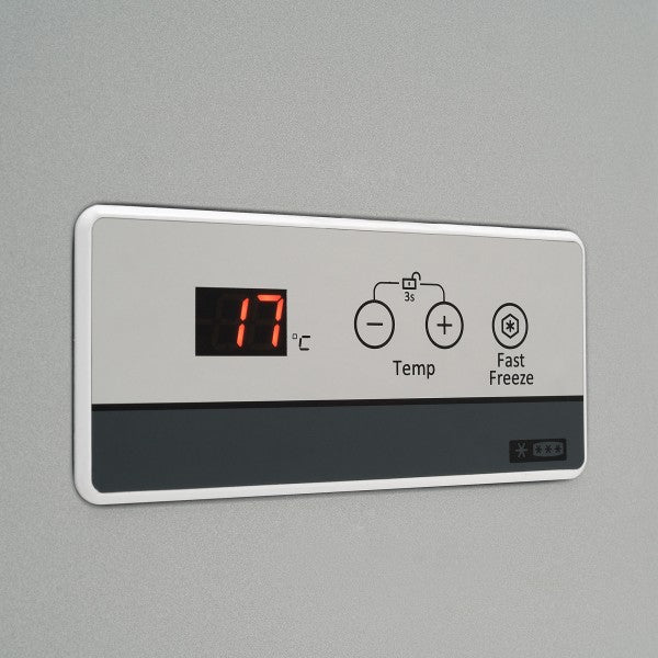 Congelador horizontal doble temperatura HF-07 1021887 Imbera de 7 pies cúbicos, una puerta sólida tipo cofre, control digital y funciones de súper frío/fast freeze